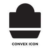 Convex icon vector isolated on white background, logo concept of stock illustration Convex icon vector isolated on white background, logo concept of stock illustration