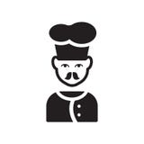 Cook face icon. Trendy Cook face logo concept on white background from People collection vector illustration Cook face icon. Trendy Cook face logo concept on white background from People collection vector illustration