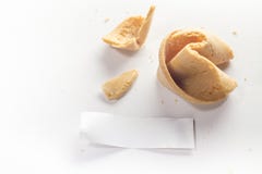 Cookie de fortuna imagem de stock royalty free Cookie de fortuna imagem de stock royalty free