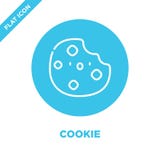 cookie icon vector from take away collection. Thin line cookie outline icon vector illustration. Linear symbol for use on web and royalty free illustration cookie icon vector from take away collection. Thin line cookie outline icon vector illustration. Linear symbol for use on web and royalty free illustration