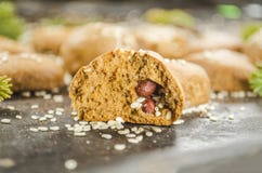 Cookies do Natal do chocolate foto de stock royalty free Cookies do Natal do chocolate foto de stock royalty free