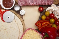 Cooking Pizza At Home Kitchen Royalty Free Stock Photo Cooking Pizza At Home Kitchen Royalty Free Stock Photo