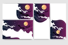 Cool helloween banners for web royalty free illustration Cool helloween banners for web royalty free illustration