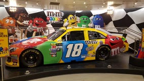 Cool M&m Race Car In The M&m Store In Las Vegas stock photo Cool M&m Race Car In The M&m Store In Las Vegas stock photo