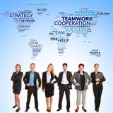 Cooperación internacional del trabajo en equipo del negocio fotografía de archivo libre de regalías Cooperación internacional del trabajo en equipo del negocio fotografía de archivo libre de regalías