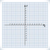 Coordinate axis on the graph paper stock illustration Coordinate axis on the graph paper stock illustration