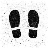 Copie grunge de chaussure, fond Illustration de vecteur des ?tapes humaines, empreintes de pas illustration stock Copie grunge de chaussure, fond Illustration de vecteur des ?tapes humaines, empreintes de pas illustration stock