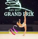 Copo internacional da ginástica rítmica em Kyiv imagem de stock Copo internacional da ginástica rítmica em Kyiv imagem de stock