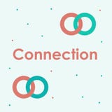 Coral and blue block of chain royalty free illustration Coral and blue block of chain royalty free illustration