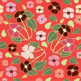 Coral, Pink and Deep Red Floral Repeat Print Pattern in Vector stock illustration Coral, Pink and Deep Red Floral Repeat Print Pattern in Vector stock illustration