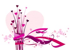 Corazones de la tarjeta del día de San Valentín ilustración del vector Corazones de la tarjeta del día de San Valentín ilustración del vector