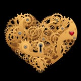 Corazón mecánico ilustración del vector Corazón mecánico ilustración del vector