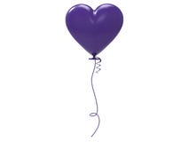corazón púrpura del globo del ejemplo 3D libre illustration corazón púrpura del globo del ejemplo 3D libre illustration