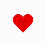 Corazón rojo Corazón del icono Amor del símbolo Ilustración del vector EPS 10 stock de ilustración Corazón rojo Corazón del icono Amor del símbolo Ilustración del vector EPS 10 stock de ilustración