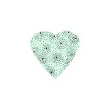 Corazón verde gráfico del ejemplo exhausto de la mano para el día de tarjeta del día de San Valentín, el día de madre o las bodas ilustración del vector Corazón verde gráfico del ejemplo exhausto de la mano para el día de tarjeta del día de San Valentín, el día de madre o las bodas ilustración del vector
