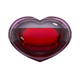 Coração do vidro enchido com o sangue isolado no trajeto branco do fundo e de grampeamento Conceito: esperança, doação de sangue, ilustração stock Coração do vidro enchido com o sangue isolado no trajeto branco do fundo e de grampeamento Conceito: esperança, doação de sangue, ilustração stock