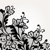 Cordón negro del vector stock de ilustración Cordón negro del vector stock de ilustración