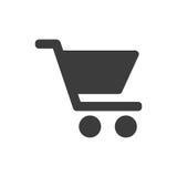 Значок корзины на белой предпосылке бесплатная иллюстрация Значок корзины на белой предпосылке бесплатная иллюстрация