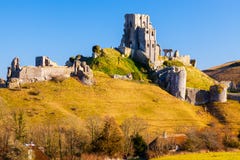 Corfe Castle Dorset England stock photo Corfe Castle Dorset England stock photo