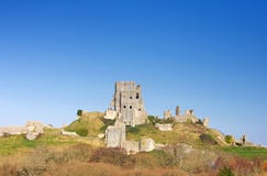 Corfe Castle, in Swanage, Dorset, Southern England royalty free stock image Corfe Castle, in Swanage, Dorset, Southern England royalty free stock image
