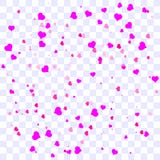 Coriandoli del cuore che cadono royalty illustrazione gratis Coriandoli del cuore che cadono royalty illustrazione gratis