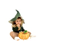 Corn Eating Scarecrow Royalty Free Stock Photography Corn Eating Scarecrow Royalty Free Stock Photography