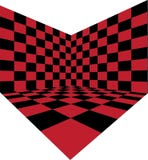 Corner Of Red Checkered Room Royalty Free Stock Image Corner Of Red Checkered Room Royalty Free Stock Image