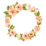 Corona astratta moderna del fiore delle rose illustrazione vettoriale Corona astratta moderna del fiore delle rose illustrazione vettoriale