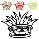 Rey y reina ilustración del vector. Ilustración de varón ...