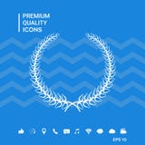 Corona dell'alloro - simbolo elegante per progettazione di yor Fotografia Stock Corona dell'alloro - simbolo elegante per progettazione di yor Fotografia Stock