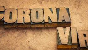 Coronavirus Word Abstract Stop Motion Animation Stock Video
