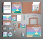 Corporate Identity set. Beautiful retro design. Royalty Free Stock Photos Corporate Identity set. Beautiful retro design. Royalty Free Stock Photos