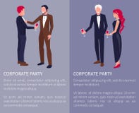 Corporate Party Visualization Vector Illustration Royalty Free Stock Image Corporate Party Visualization Vector Illustration Royalty Free Stock Image