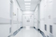 Corredor vazio do hospital Foto de Stock Corredor vazio do hospital Foto de Stock