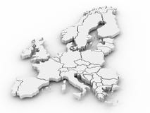 Correspondencia de Europa stock de ilustración Correspondencia de Europa stock de ilustración