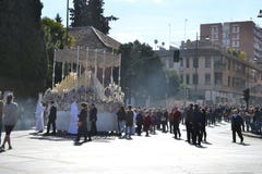 Cortège pendant la semaine sainte à Grenade, Andalousie, Espagne, semaine de passion avant Pâques photos stock Cortège pendant la semaine sainte à Grenade, Andalousie, Espagne, semaine de passion avant Pâques photos stock