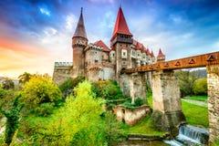 Corvin Castle - Hunedoara, Transylvania, Romania Stock Photo Corvin Castle - Hunedoara, Transylvania, Romania Stock Photo
