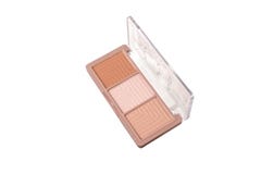 Cosmetics for face makeup. Highlighter. Bronzer. Illuminizer. Blush. royalty free stock photos Cosmetics for face makeup. Highlighter. Bronzer. Illuminizer. Blush. royalty free stock photos