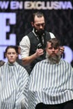 Cosmobelleza 2014. The barber show hairdresser Stock Image Cosmobelleza 2014. The barber show hairdresser Stock Image
