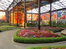Cosmovitral is een botanische tuin is in Toluca - Mexico royalty-vrije stock foto Cosmovitral is een botanische tuin is in Toluca - Mexico royalty-vrije stock foto