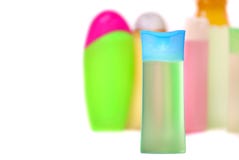 Cosmétique fermé ou bouteille en plastique d'hygiène de gel, savon liquide, lotion, crème, shampooing D'isolement sur le fond bla photos stock Cosmétique fermé ou bouteille en plastique d'hygiène de gel, savon liquide, lotion, crème, shampooing D'isolement sur le fond bla photos stock