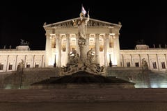 Costruzione del Parlamento di Wien fotografie stock Costruzione del Parlamento di Wien fotografie stock