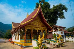 Costruzione religiosa nel Laos immagine stock Costruzione religiosa nel Laos immagine stock