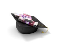 costs det Europa för doktoratutbildningseuroen symbolet royaltyfri bild costs det Europa för doktoratutbildningseuroen symbolet royaltyfri bild