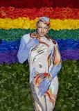 Costumed Creature at the 2019 Tony Awards stock images Costumed Creature at the 2019 Tony Awards stock images