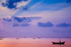 Coucher du soleil de Pattaya photo stock Coucher du soleil de Pattaya photo stock
