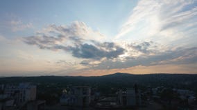 Coucher du soleil de vue de laps de temps à la ville clips vidéos Coucher du soleil de vue de laps de temps à la ville clips vidéos