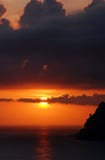 Coucher du soleil romantique photo libre de droits Coucher du soleil romantique photo libre de droits