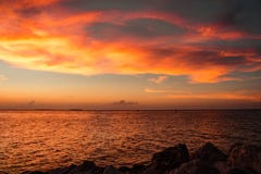 Coucher du soleil à Key West image stock Coucher du soleil à Key West image stock