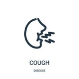 cough icon vector from disease collection. Thin line cough outline icon vector illustration. Linear symbol for use on web and vector illustration cough icon vector from disease collection. Thin line cough outline icon vector illustration. Linear symbol for use on web and vector illustration